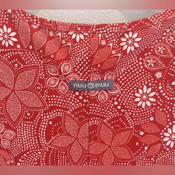 Nuu Muu Classic Keyhole Sleeveless Orange Floral Paisley Athletic Dress … - Picture 5 of 8